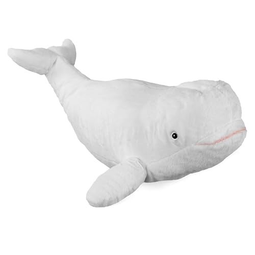 WILD REPUBLIC Cuddlekins, Beluga Whale, Stuffed Animal, Plush Toy, Gifts for Kids, 21 Inches - Image 1