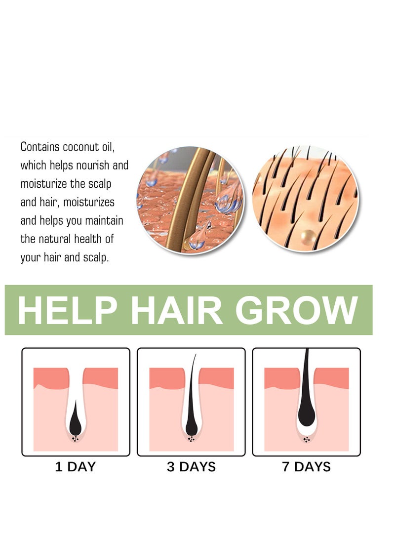OUHOE Original Hair Growth Oil 3 IN 1 Original Hair Adivasi Hair Growth Oil | Ayurvedic Adiwasi Herbal Kesh tel with Natural Rosemary essential & Biotin for Control Hairfall anti dandruff 100ml - Image 5