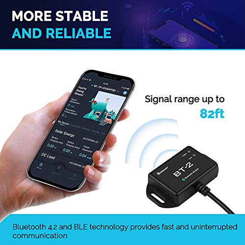 Renogy BT-2 Bluetooth Module RJ45 Communication Port Wirelessly Monitor Real-time Insight Precise Control, Compatible Solar Charge Controllers, Battery Charger, Inverter, BT-2 RS485 - Image 4