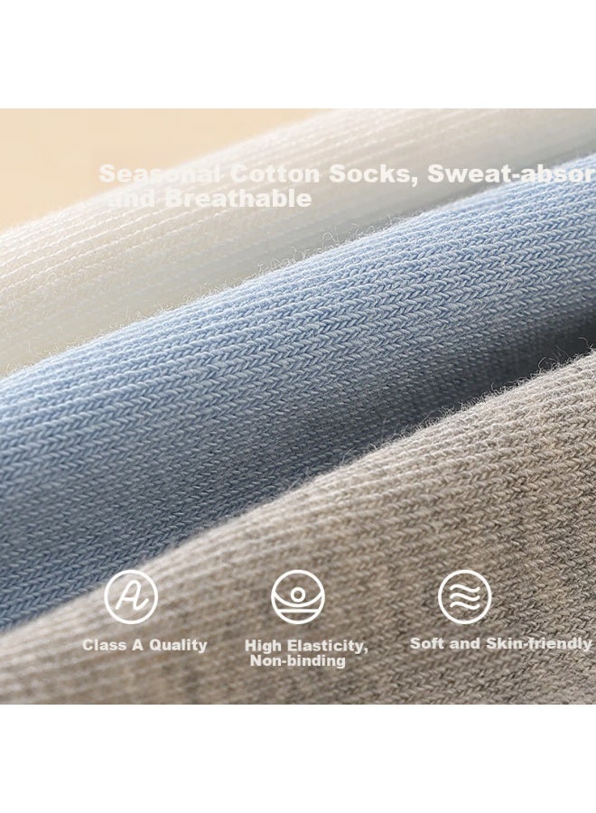 Red Bean Children's Socks Boys And Girls Four Seasons Breathable Mid-tube Cotton Socks Big Kids Student Sports Casual Socks W5017 20-22 - Image 1