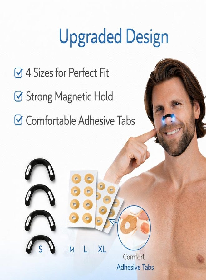 VANIBHA Magnetic Nose Band Complete Starter Kit, 4 Sizes, 15 Day Tabs, Magnetic Applicator, Reusable, Better Breathing & Sleep - Image 4