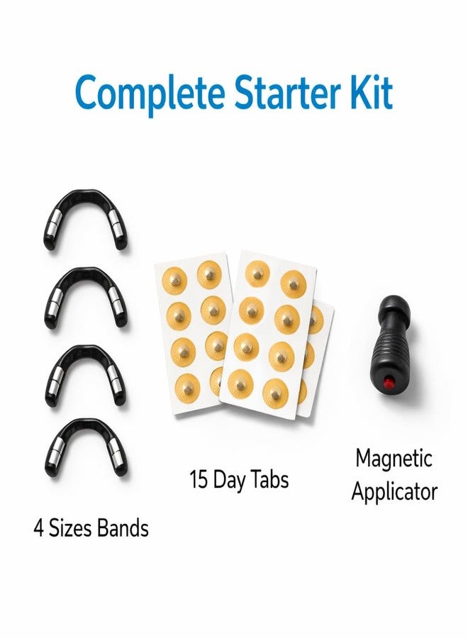 VANIBHA Magnetic Nose Band Complete Starter Kit, 4 Sizes, 15 Day Tabs, Magnetic Applicator, Reusable, Better Breathing & Sleep - Image 2