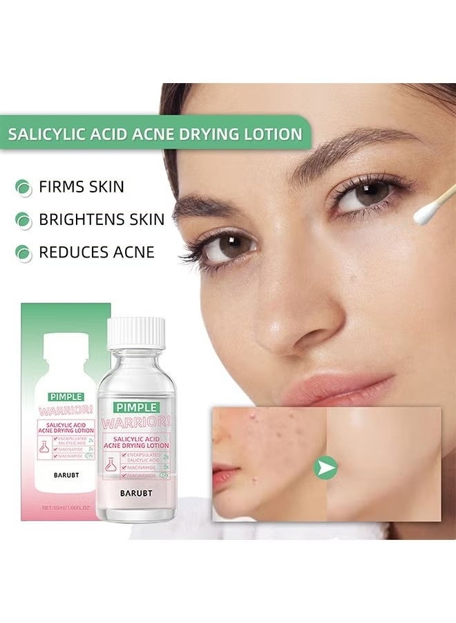 باروبت حمض الساليسيليك لوشن تجفيف حب الشباب 40ml-إصلاح حب الشباب ، يعزز إزالة حب الشباب ، لجميع أنواع الجلد - Image 4