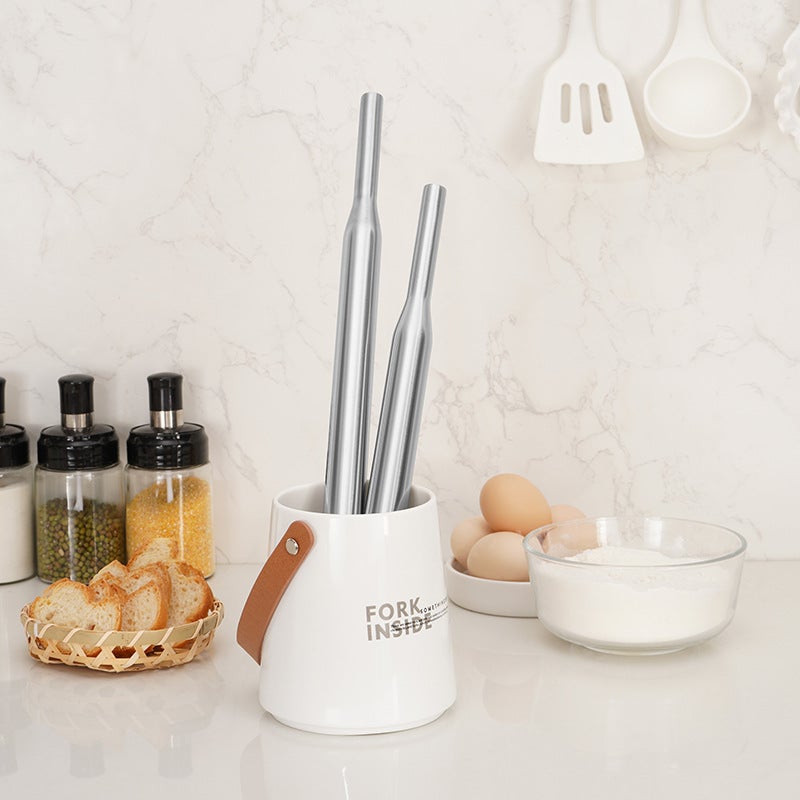 304 Stainless Steel Rolling Pin Baking Tool Household Rolling Pin Rolling Dumpling Wrapper Non-Stick Flour Kneading Pin - Image 5