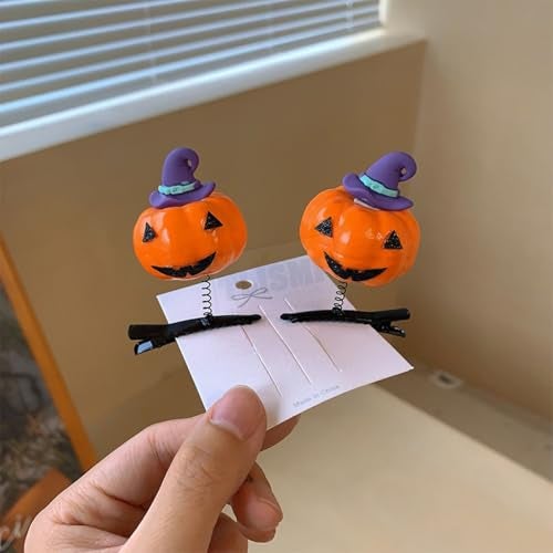 TLISMI Halloween Hair Clips for Girls & Women – Cute Pumpkin Hair Accessories | Party Costume Hairpins for Kids & Adults | Festive Dress Up, Cosplay & Trick or Treat Headwear for Theme Events - Image 5