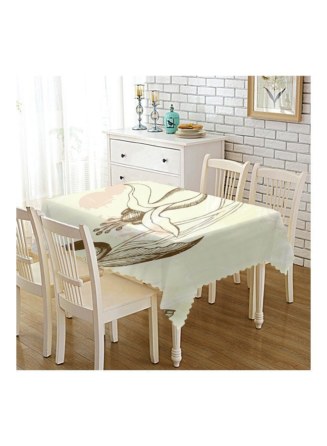 NIBEMINENT Abstract Petals Printed Table Cover Multicolour 90x140cm - Image 4