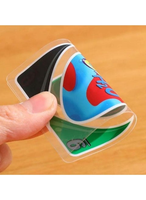Uno Playing Clear Card Game Water proof Beach With Case