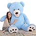 MorisMos Giant Teddy Bear Plush 5ft Life Size Huge Blue Teddy Bears for Boyfriend 5 Foot Large Big Stuffed Animal Gifts for Lover on Valentines Anniversary Birthday - Image 2