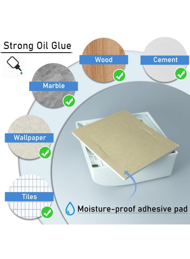 Mr. Penda Waterproof Socket Cover, 2 Pack Wall Switch Cover, Self-Adhesive Electrical Outlet Protector, Splashproof and Dustproof Plug Guard, Baby Safety Light Switch Guard for Bathroom, Kitchen and Home Security (White) - Image 4