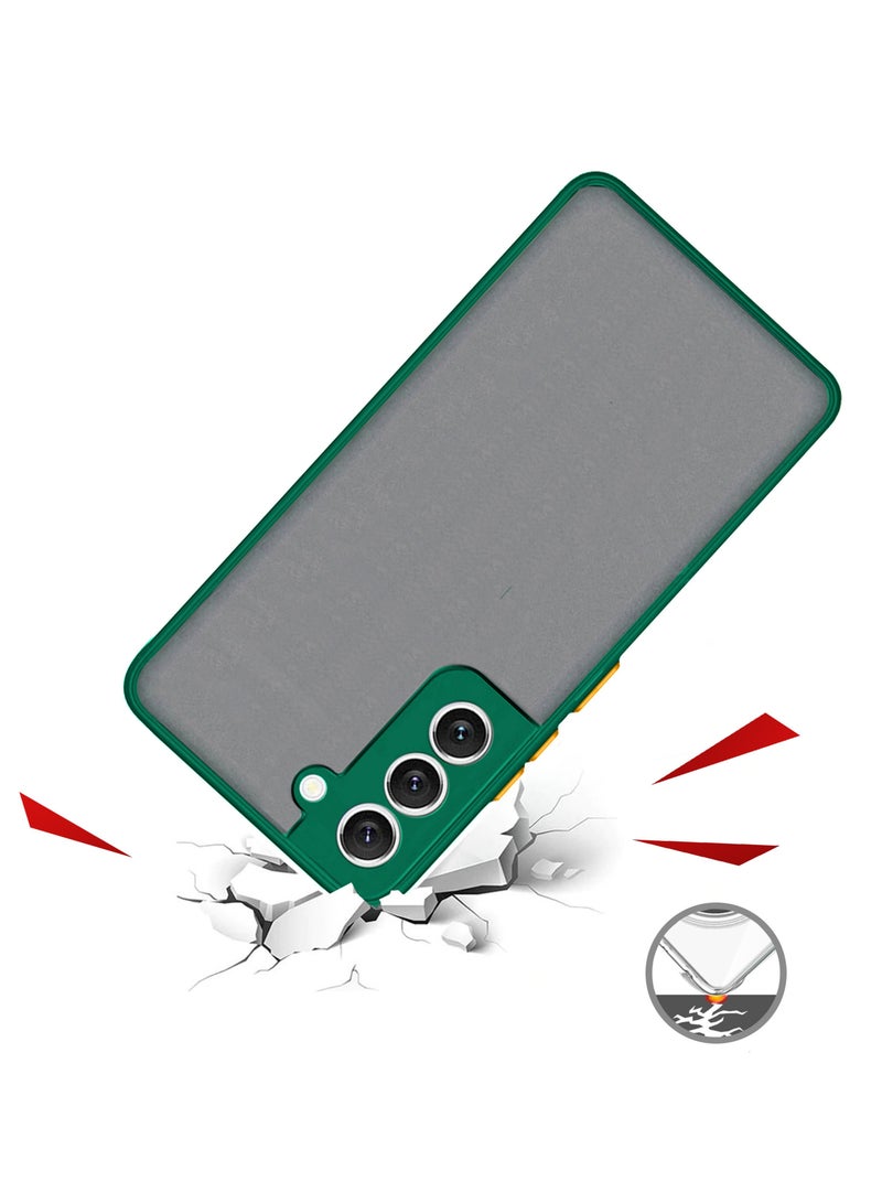 Wtech Silicone Matte Translucent Back Case Cover For Samsung Galaxy S22 5G Green - Image 5