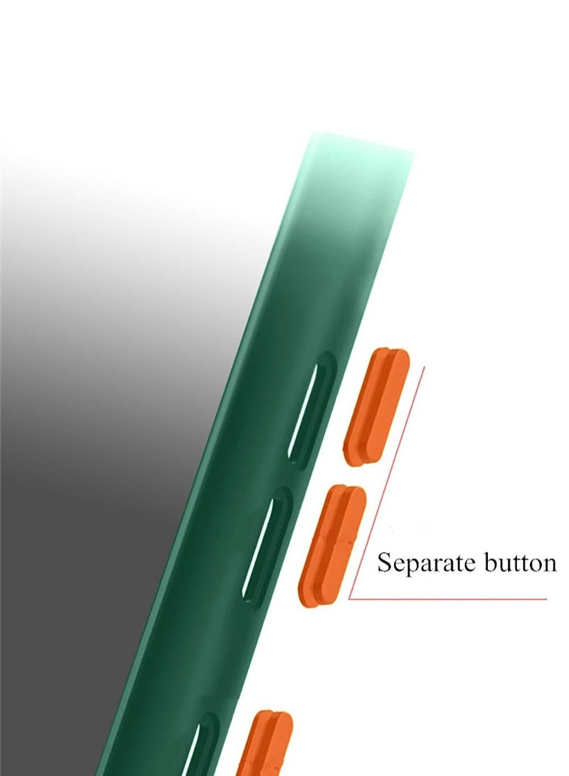 Wtech Silicone Matte Translucent Back Case Cover For Samsung Galaxy S22 5G Green - Image 2