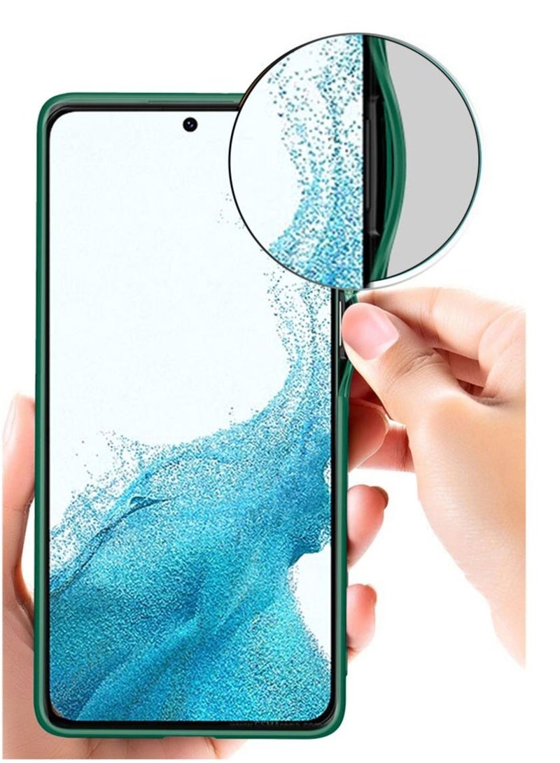 Wtech Silicone Matte Translucent Back Case Cover For Samsung Galaxy S22 5G Green - Image 3