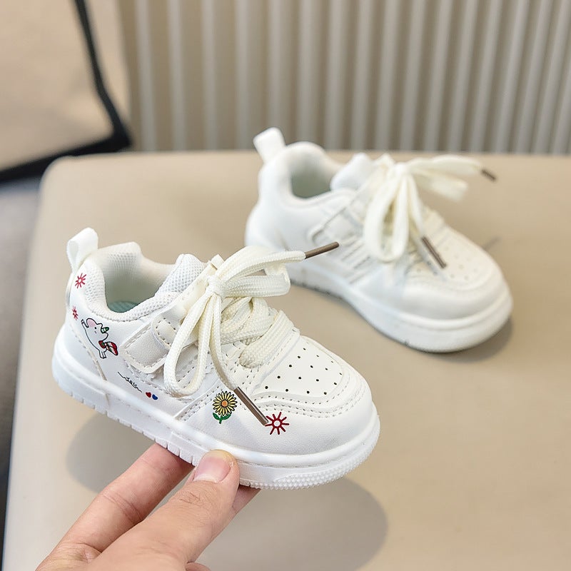 Mesh Sneakers Lightweight Flexible Sole Walking Shoes For Kids Indoor And Outdoor Activities - Image 1