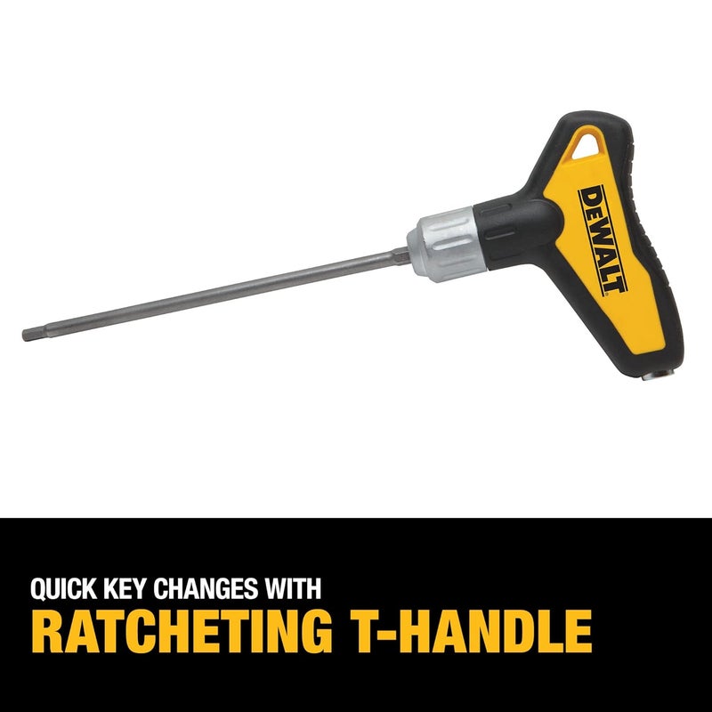 DEWALT DEWALT Hex Key Wrench Set Ratcheting THandle Set 31Piece DWHT70265  - Image 5