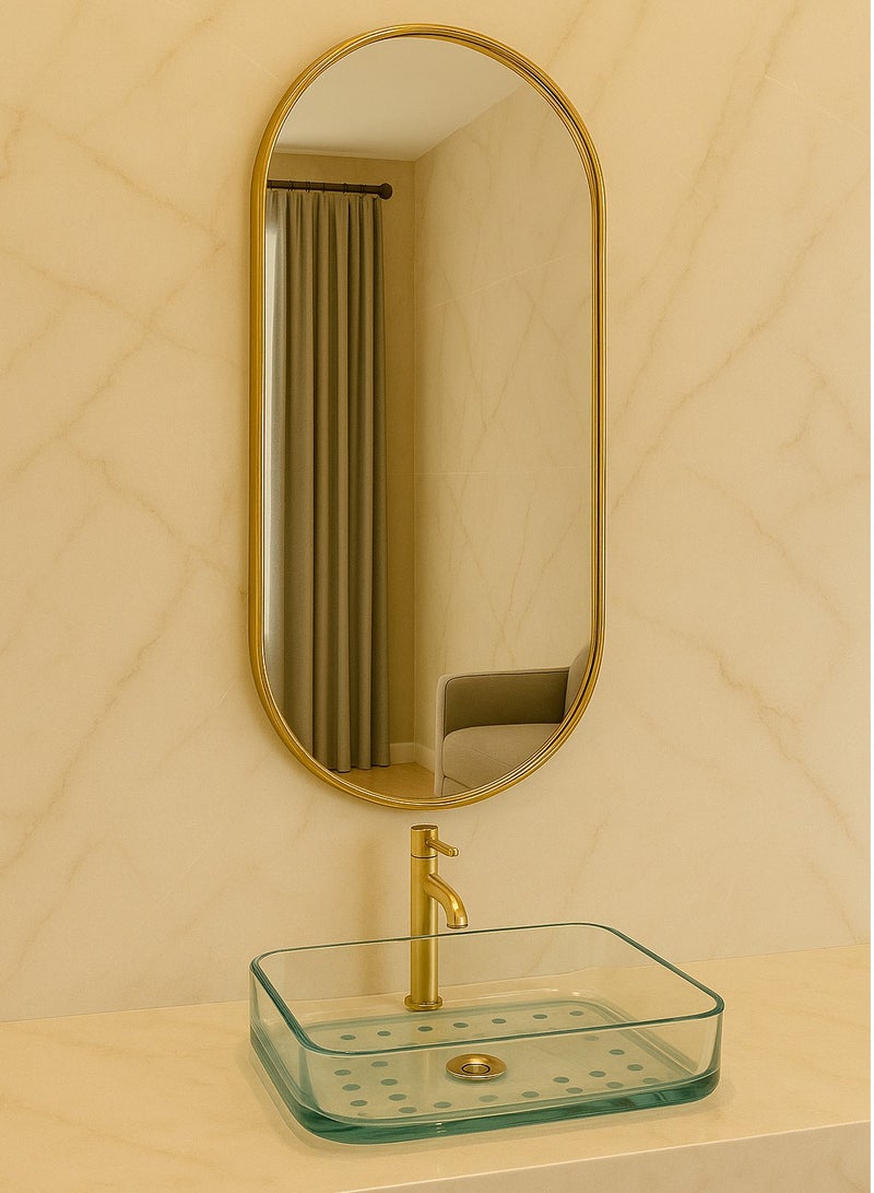 Glass Corner 50*120 Capsule - Gold - Image 1
