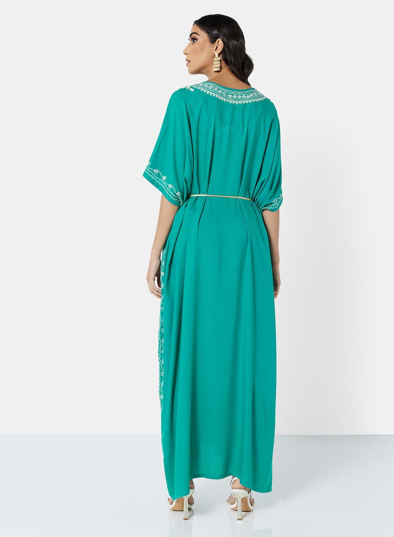 ARABIAN CLOSET EMBROIDERED KAFTAN - Image 2