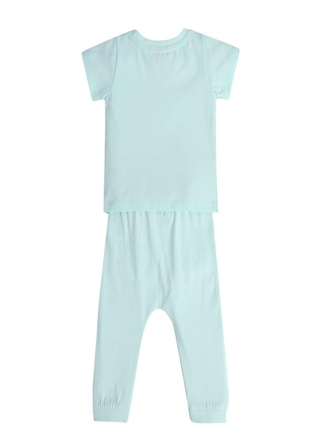 miniklub Cotton Half Sleeve Animal Printed Tee With Short Set - Image 3