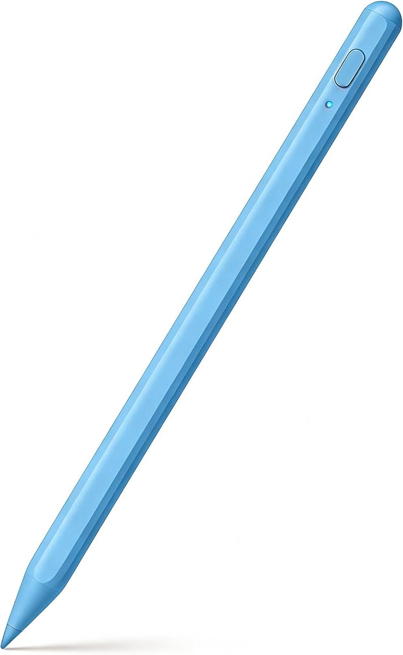 SuitMeeUp Stylus Pen for iPad Pencil 11th&10th,Pencil with Palm Rejection Tilt Sensitivity,Apple Pen 2018-2025 for Apple iPad A16/11/10/9/8/7/6th,Pro 12.9"/11"/13" M5/M4,Air M3/M2/5/4/3,Mini A17/6th/5th-Blue - Image 1