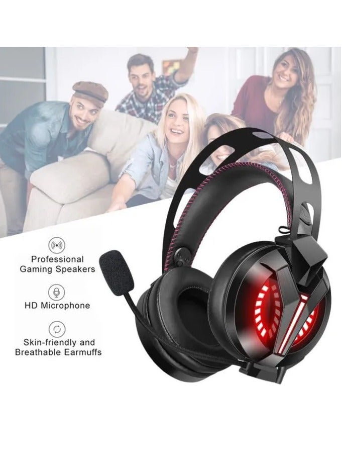 Combatwing M180 Pro Gaming Headset Over Ear Stereo Bass Gaming Headphone With Noise Isolation Microphone - Image 2