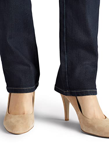 Lee Women’s Instantly Slims Classic Relaxed Fit Monroe Straight Leg Jean, Heritage, 12 - Image 3