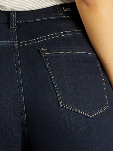 Lee Women’s Instantly Slims Classic Relaxed Fit Monroe Straight Leg Jean, Heritage, 12 - Image 2