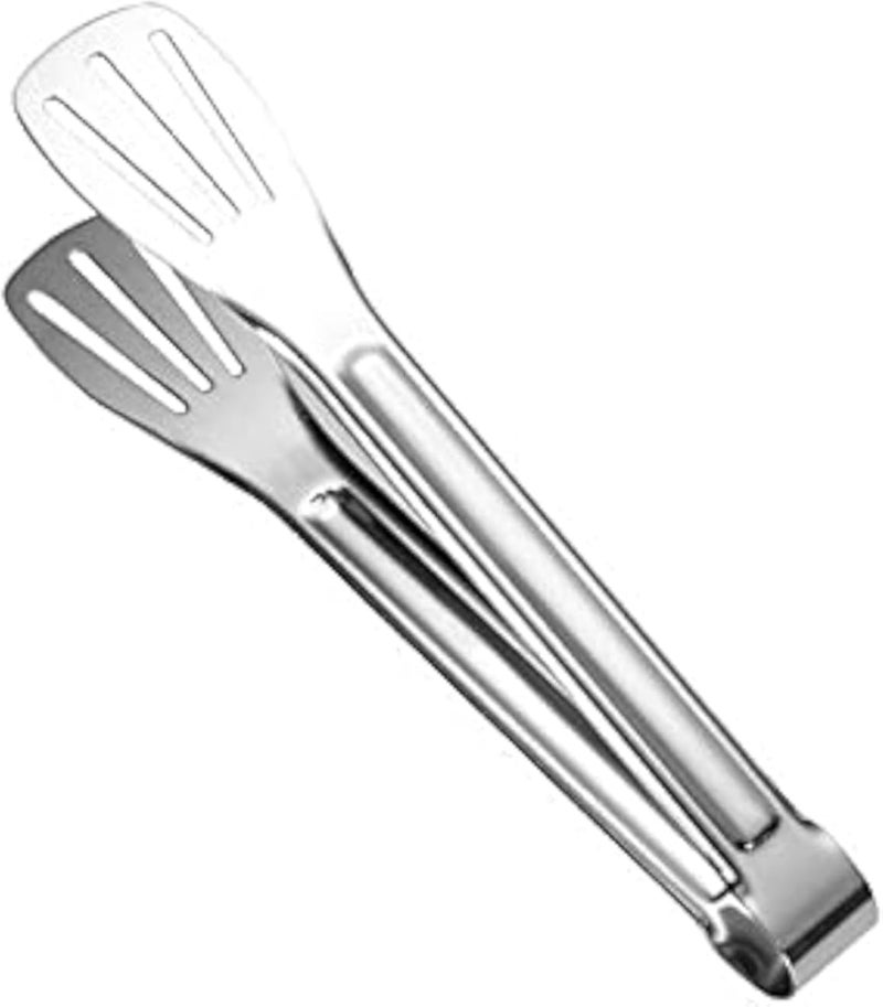 Liheusonmeispj Cooking Tongs, Barbecue Grill Pliers Tool BBQ Cooking Tool Salad Bread Spaghetti Serving Tongs Stainless Steel Plier Kitchen Tool Accessorie. (Color : S 9 Inch)