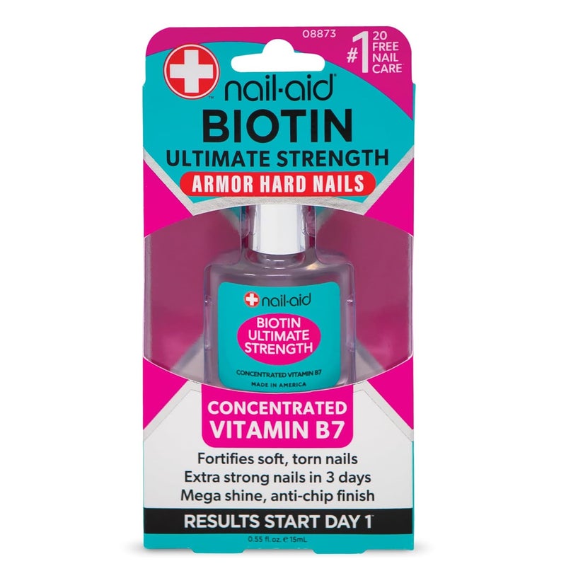 NailAid 2PCs of BIOTIN ULTIMATE STRENGTH Clear
