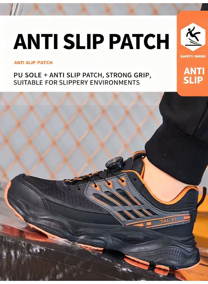 سكاي فيو أحذية أمان للرجال والنساء مقاومة للثقب، أحذية رياضية عملية آمنة، خفيفة الوزن، مريحة، غير قابلة للتدمير، مقاسات من 40 إلى 46 - Image 4