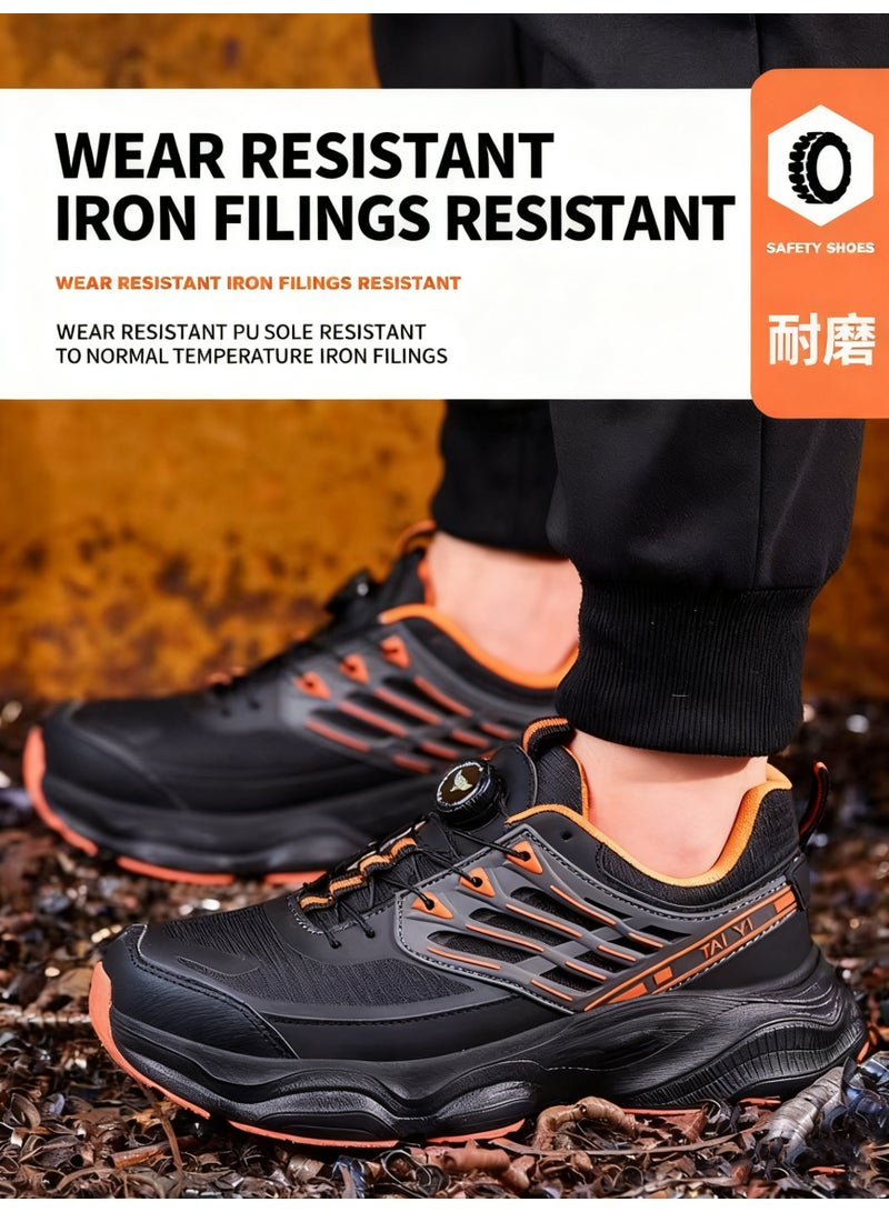 سكاي فيو أحذية أمان للرجال والنساء مقاومة للثقب، أحذية رياضية عملية آمنة، خفيفة الوزن، مريحة، غير قابلة للتدمير، مقاسات من 40 إلى 46 - Image 2