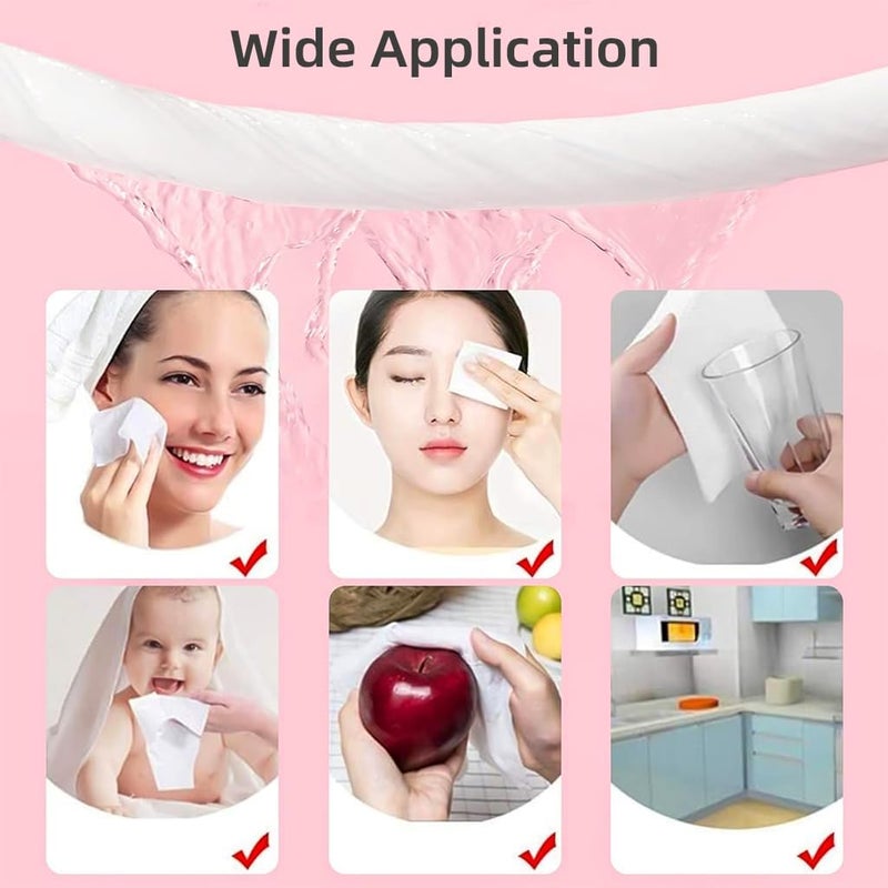 ZAKUDI Disposable Face Towels & Compressed Washcloths for Travel - Fast Drying Lightweight Camping Towels, Magic Towel Minis for Your Purse, One Size Beauty Makeup Remover Wipes Individually Wrapped(14 pcs)  - Image 4