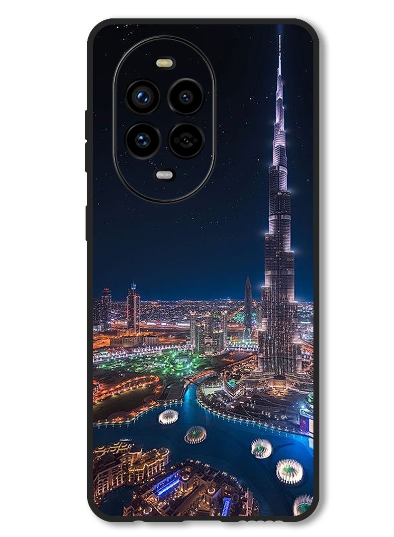 Theodor Case Compatible with Huawei Nova 13 Pro Protection Shockproof Bumper Cover Burj Khalifa Night View - Image 1