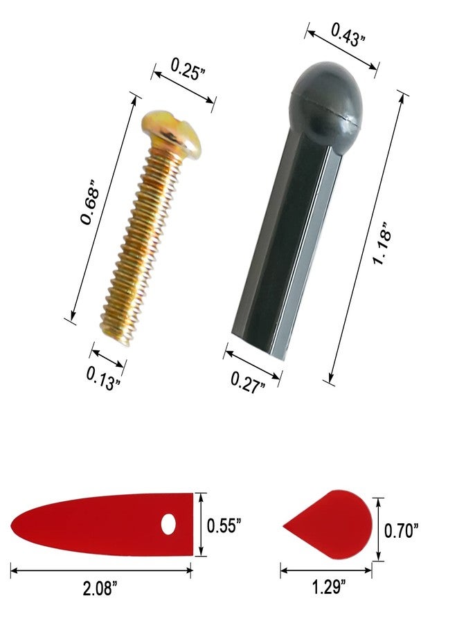 Hooomyai Prize Wheel Pegs & Red Pointer Replacement Kit Spinning Wheel Replacement for Trade Show Carnival Party Pub - Image 2