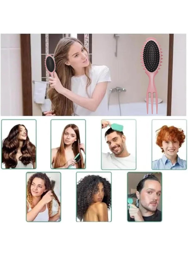 فرشاة شعر مجعد احترافية - فرشاة مرنة لفك التشابك وتحديد التجعد للشعر الرطب والجاف، مضادة للتجعد، تصفيف بدون ألم للنساء والرجال، مثالية للشعر المموج والمجعد والمتعرج - Image 5