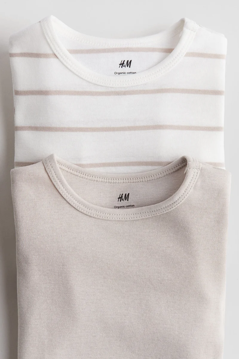 H&M 2-pack long-sleeved bodysuits