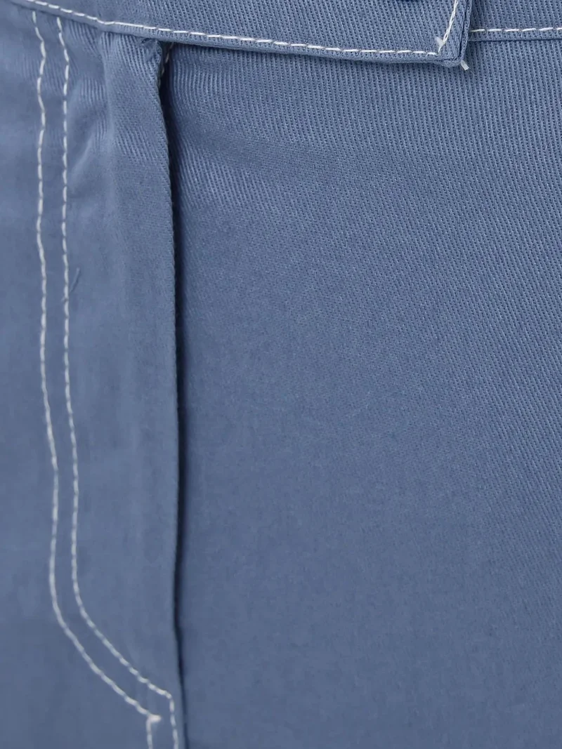 HICCUP High Waist Stitch Detail Mini Skirt