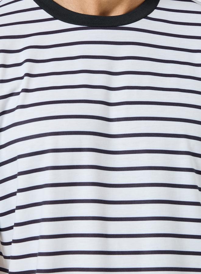 Styli Men Oversized Striped T-Shirt and Shorts Set - Image 3