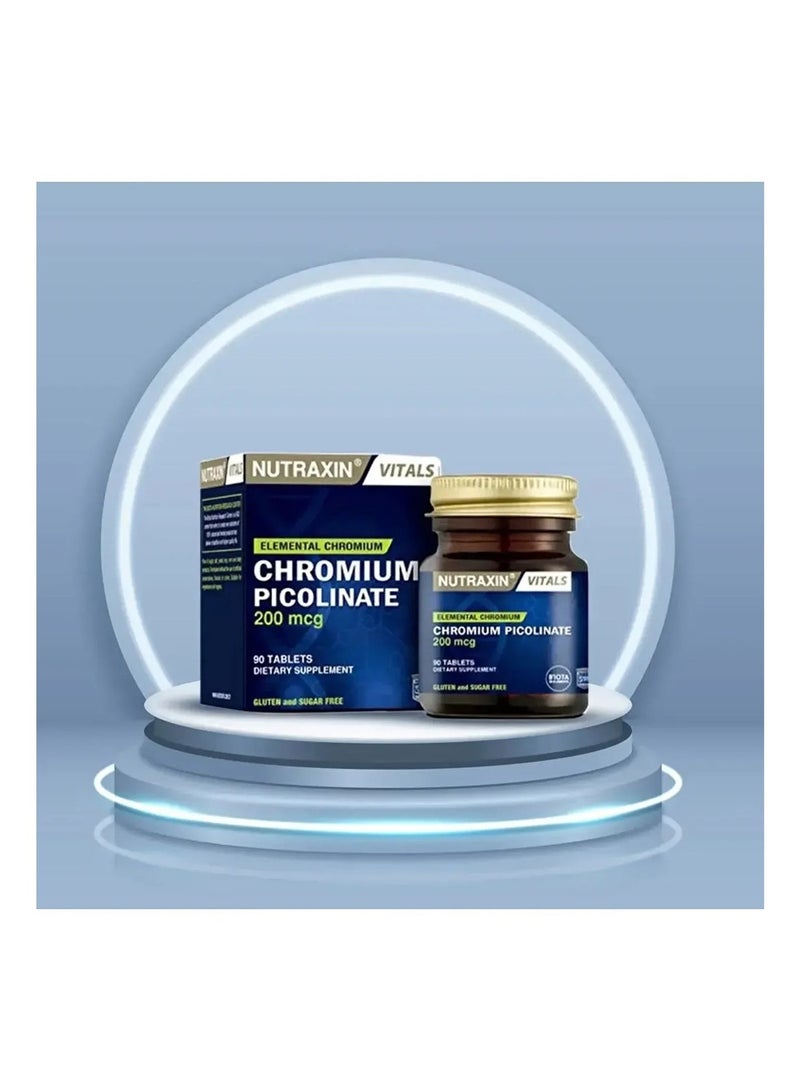 نوتركسين نوتراكسين كروميوم بيكولينات 200 ميكروجرام، خالي من الغلوتين والسكر، 90 قرصًا - Image 5