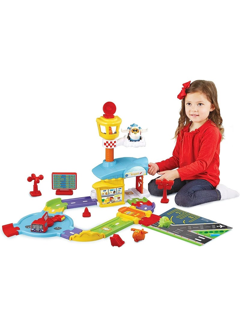 VTech Toot Drivers Airport, Car Tracks for Kids with Lights and Sounds, Musical Toy, Suitable for Boys & Girls 12 Months, 2, 3, 4 + Years, English Version - Image 2