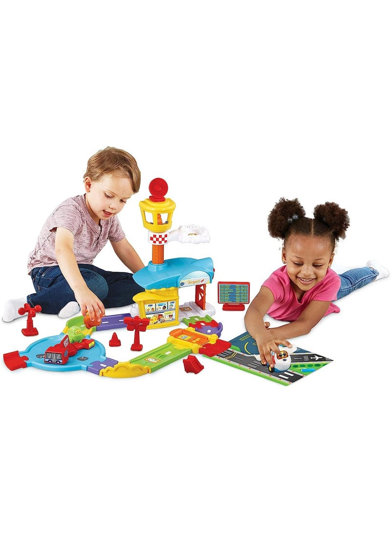 VTech Toot Drivers Airport, Car Tracks for Kids with Lights and Sounds, Musical Toy, Suitable for Boys & Girls 12 Months, 2, 3, 4 + Years, English Version - Image 3