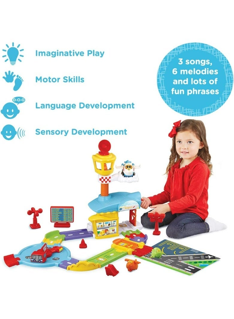 VTech Toot Drivers Airport, Car Tracks for Kids with Lights and Sounds, Musical Toy, Suitable for Boys & Girls 12 Months, 2, 3, 4 + Years, English Version - Image 5