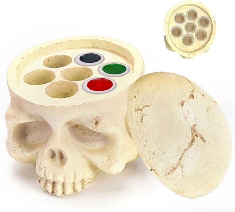 WZPB حامل قبعة حبر وشم على شكل جمجمة WZPB