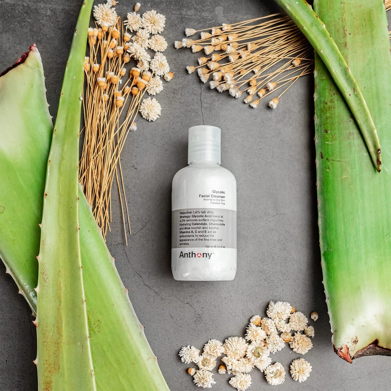 Anthony Glycolic Facial Cleanser for Men, Daily Exfoliating & Hydrating Face Wash, Shave Prep, Non-Foaming, Deep Cleansing, Gentle on Sensitive Skin, Removes Dirt & Oil, Smooths Texture, 3.4 Fl Oz - Image 4