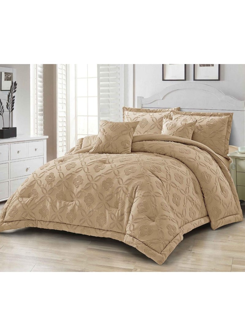Generic Bedding set New model 3D cut-out duvet cover set , king size ,6pcs set with duvet cover 220*240cm and fit sheet and 4pcs pillowcases  - Image 1