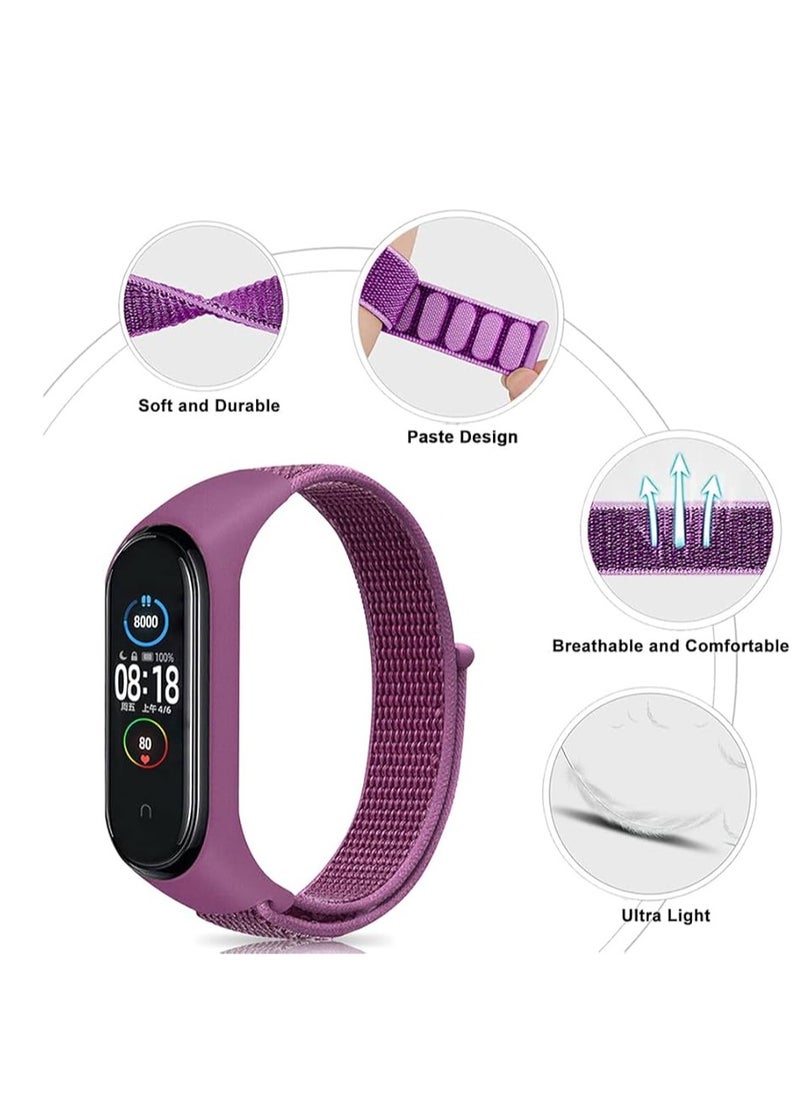 Generic Nylon Wristband Compatible for Xiaomi  band Mi 3/4/5/6/7 Adjustable Braided Elastic Solo Loop  - Image 3