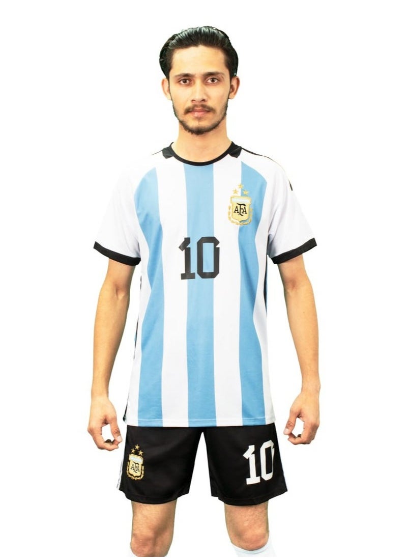 Generic - Football Jersey T-Shirt and Short with Name and Number 10  Soccer Jersey - Image 1