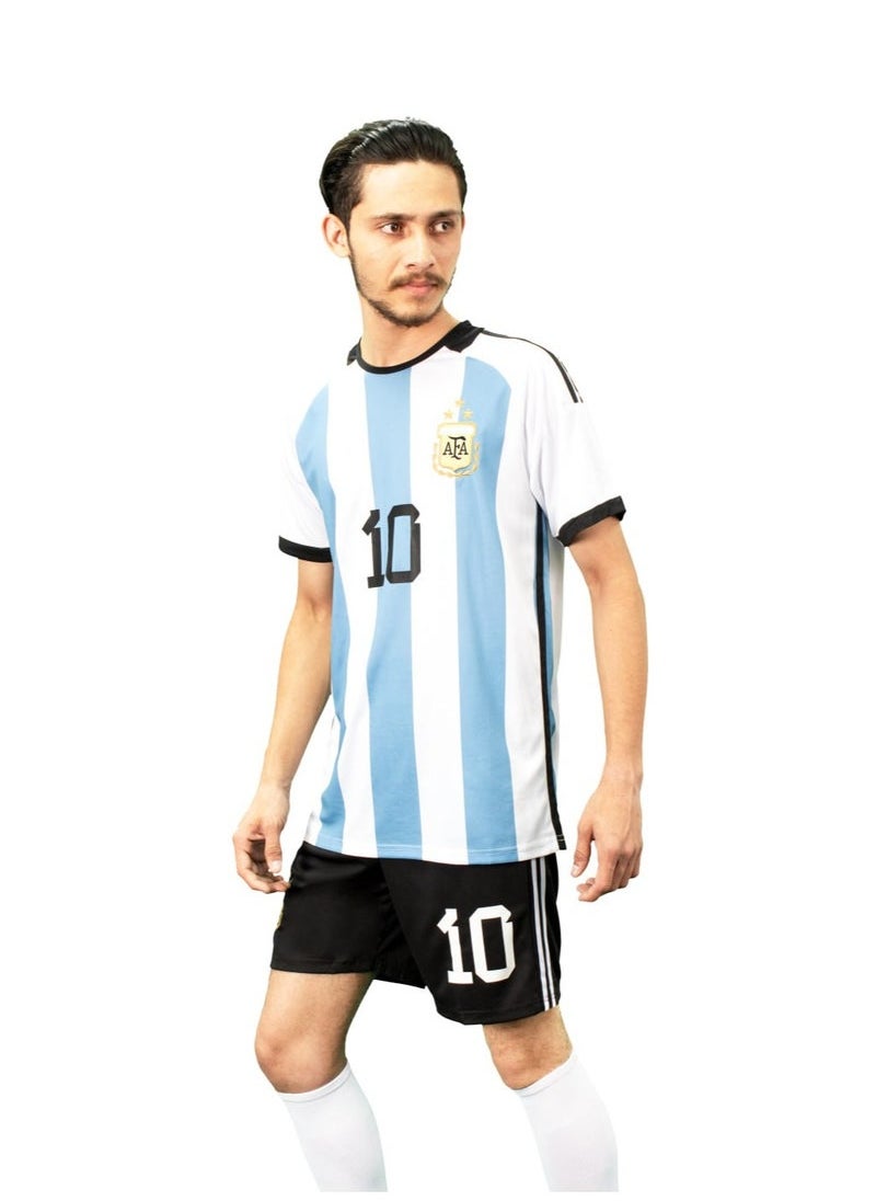 Generic - Football Jersey T-Shirt and Short with Name and Number 10  Soccer Jersey - Image 1
