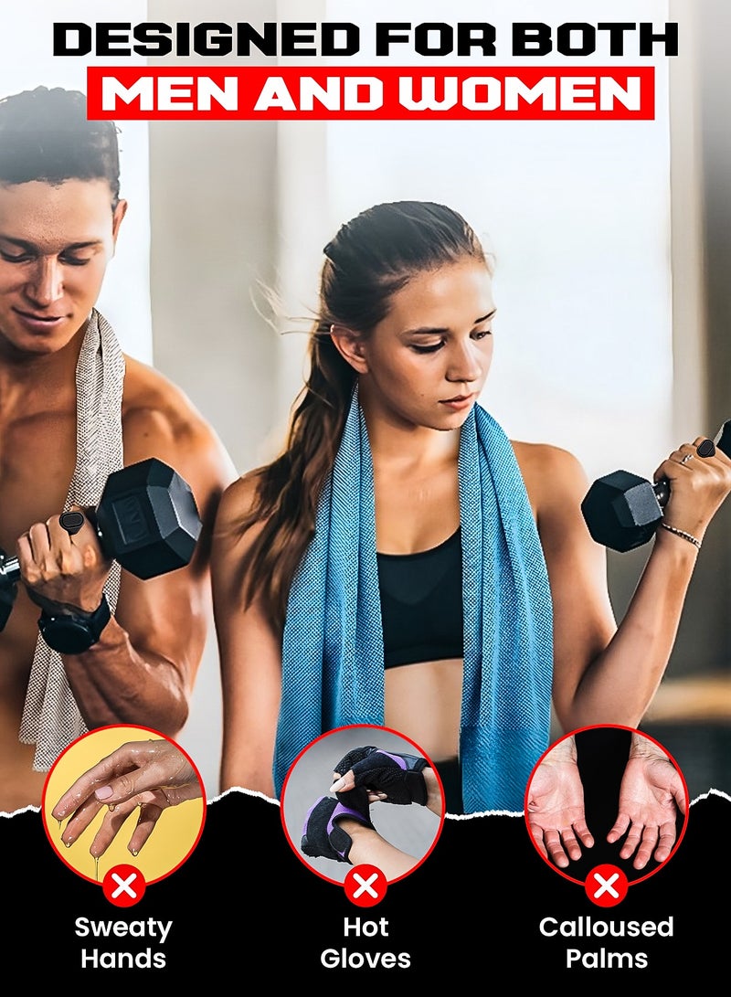 FIT TRIBE Anti Slip Gym Grips for Weight Lifting – Silicone Weight Lifting Pads with Storage Box – Ergonomic Workout Hand Protector for Dumbbells, Deadlifts, Pull-Ups, and Fitness Training – Sweat Free Hand Grip for Men & Women | Black - Image 5