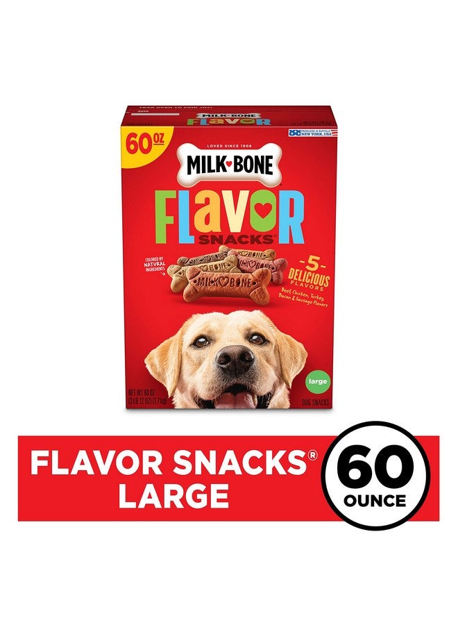 Milk-Bone Flavor Snacks Dog Biscuits for Large-Sized Dogs, 60 Ounce Box - Image 2