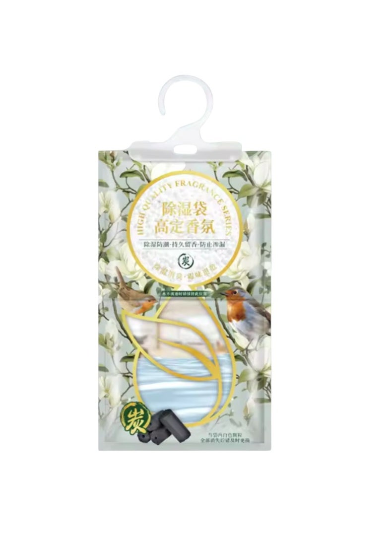 أكياس مزيل الرطوبة المعلقة، أكياس امتصاص وتجفيف للخزانة والخزانة والاستخدام المنزلي، مضادة للعفن والفطريات، تمتص الرطوبة للمساحات الداخلية، 5 أكياس من الصمغ بعد المطر - Image 1