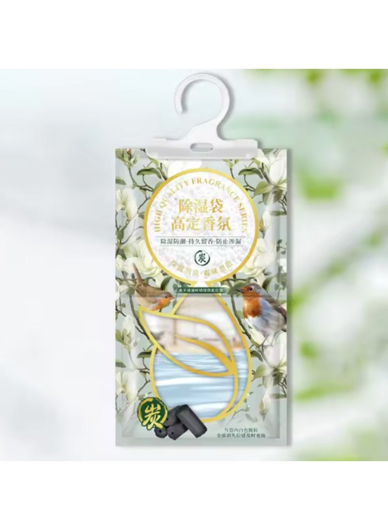 أكياس مزيل الرطوبة المعلقة، أكياس امتصاص وتجفيف للخزانة والخزانة والاستخدام المنزلي، مضادة للعفن والفطريات، تمتص الرطوبة للمساحات الداخلية، 5 أكياس من الصمغ بعد المطر - Image 3